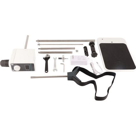 Agitateur électrique à tige supérieure 100-1200 tr/min, max 10L, 8000 mPa·s, écran LCD numérique, mixeur de laboratoire, AC100-240V, prise US. (1/5)