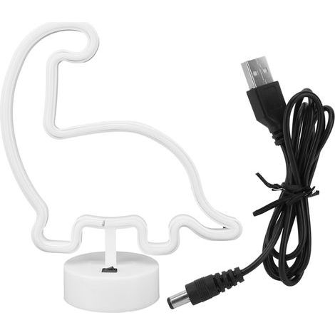 Lampe LED néon avec Base, panneau de bureau, veilleuse, décoration de fête à domicile, Festival, vert (1/5)