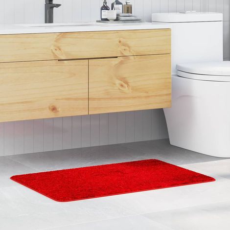 Tapis de bain antidérapant Rouge 60 x 90 cm PP (1/5)