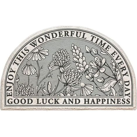 (40  60CM,Europe Nord).Tapis de Porte Demi-Rond, Doux Antidérapant Tapis Entrée Intérieur Lavable Tapis Paillasson pour entrée de la Cuisine, Couloir, d'entree Extérieur