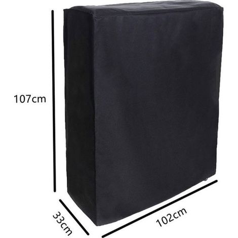 Housse De Rangement - Lit Pliant - Tissu Oxford 210D - 102x33x107 Cm - Noir - 1 Pièce (1/5)