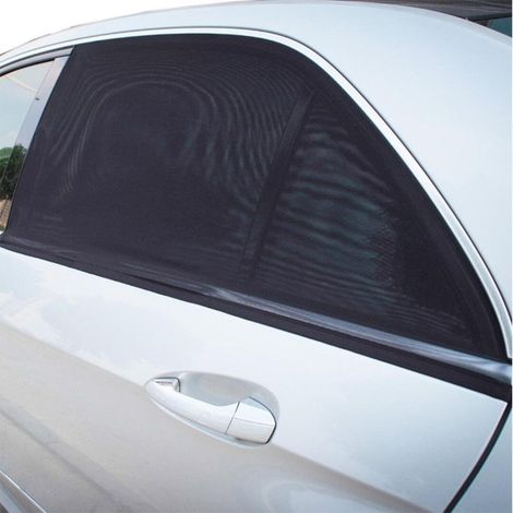 Pare-soleil anti-moustiques pour voiture (été), pare-soleil en filet pour vitres latérales, taille M (1/5)