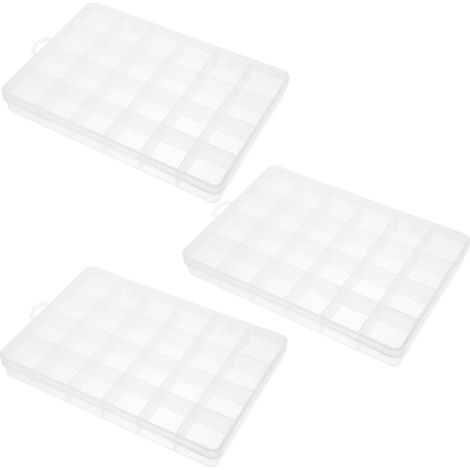 Boîte de rangement transparente en plastique pour la pêche (lot de 3) - Pratique, sûre et robuste (1/5)