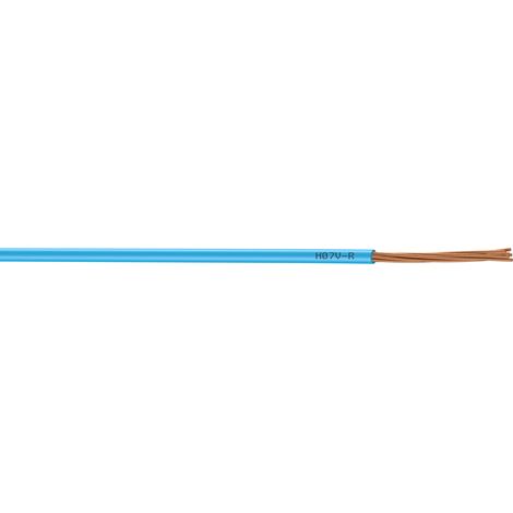 Cable eléctrico 2,5 mm² h07vu, en bobinas de 25M azul Centrale Brico