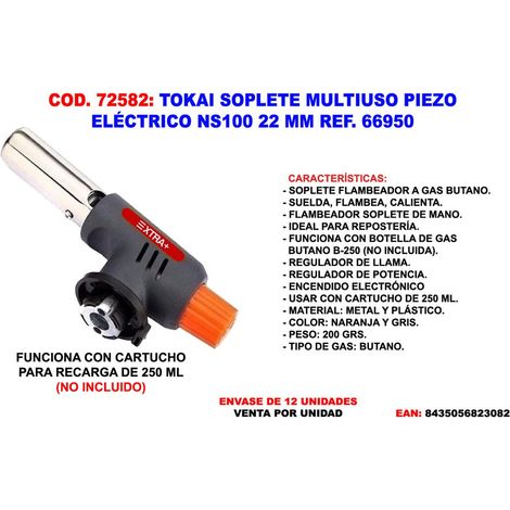 Torcia con bruciatore Tokai NS100 B-250 senza cartuccia 66950