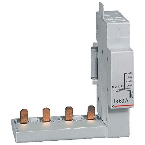 Module de raccordement par peigne 63A – Raccordement direct 1P+N, 3P, 4P – Compatible avec Legrand DX3 – Installation rapide