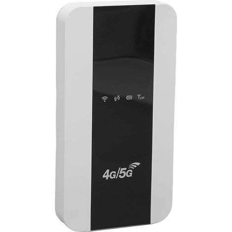 Point d'accès Wi-Fi mobile avec emplacement pour carte SIM 4G LTE débloqué 150 Mbps, batterie 3000 mAh, Wi-Fi portable pour téléphone portable, version blanche UE