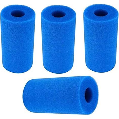 Filtre Piscine Intex Type A, Éponge Filtrante Type A, Filtre de Piscine en Mousse Lavable Reutilisable, Filtre Éponge Cartouche, Filtre Spa Intex Type A Reutilisable (4 Pièces-Type A) (1/5)