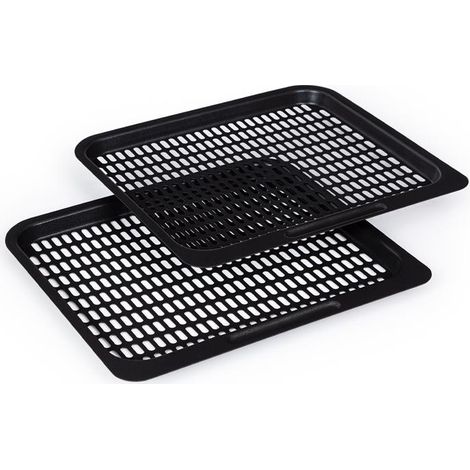 AeroVital Fry Set de 2 grilles de cuisson pour friteuse 24x 20cm acier