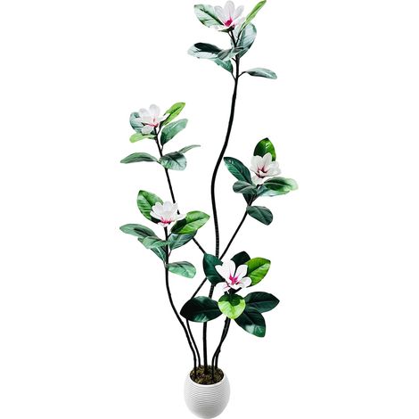 Árbol de caucho artificial, planta falsa, fácil de cuidar, 180 cm (1/2)