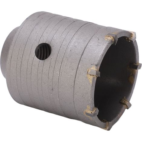 Scie cloche en carbure de 60 mm, foret creux pour tubes, alésoir pour murs, pierre, béton, briques (1/5)