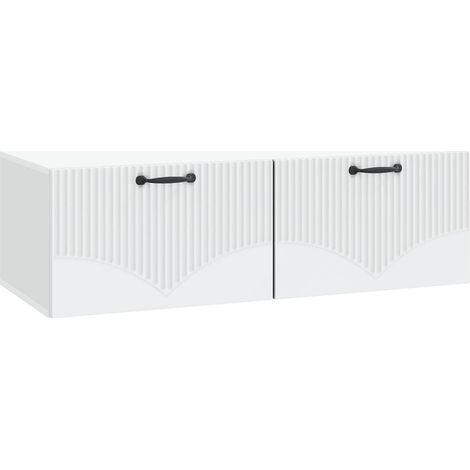 Maison Exclusive - Mobile Porta TV da Muro Bianco 98 x 41 x 30 cm (1/5)