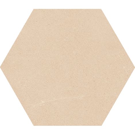 Carrelage sol / mur hexagonal effet pierre SEINE HEXAGONO CREMA (vendu par boite de 0.93m2)