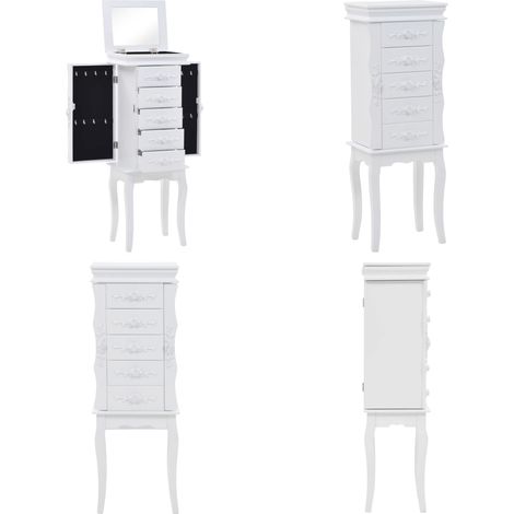 Schmuckschrank Weiß - Schmuckkasten - Schmuckaufbewahrung (1/5)