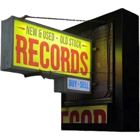 Wandleuchte im Retro-Schallplattenladen-Stil, Vintage-Vinyl-Wanddekoration, Geschenk für Musikliebhaber, Retro-Ästhetik, Geschenk für Schallplattensammler (1/5)