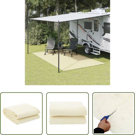 Campingmatte - Zeltteppich Creme 4,5x2,5 m (1/5)