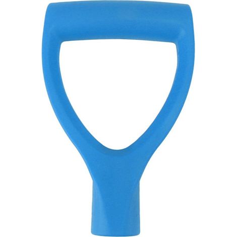 Poignées de pelle Type D 32mm ID en plastique, Installation rapide, poignée à neige pour creuser, outil de ratissage, bleu clair (1/5)