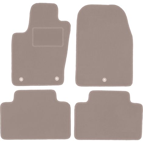 Tapis de sol en velours beige pour Jeep Grand Cherokee WK2 tout-terrain (2010-2018) (1/5)