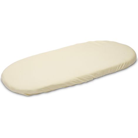 Sábana bajera ajustable para cochecito, color crema, 35 x 75 cm. (1/3)