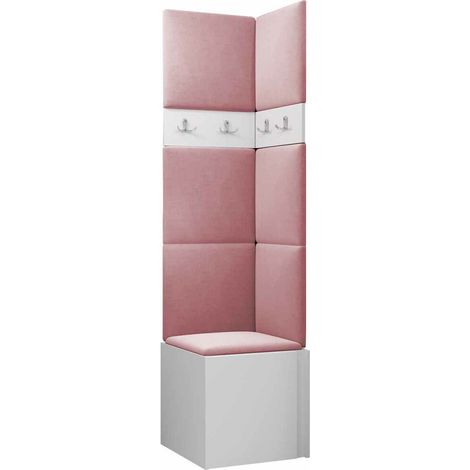 Conjunto para recibidor Pinis XXI, Manila 09, 186x42x46cm, Aglomerado laminado, Tapiz, Colocada, Montada en la pared