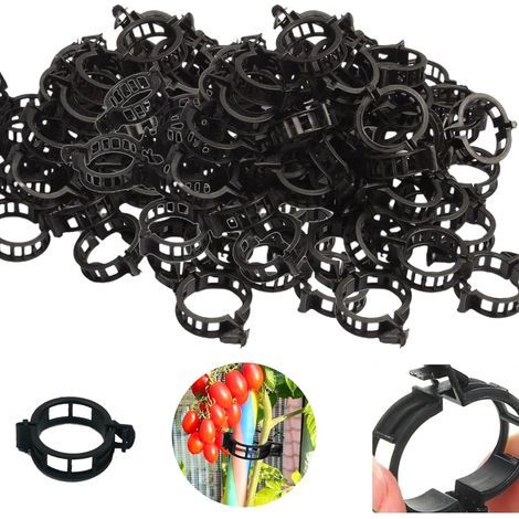250 Pieces Tomato Clips for Plants, Plant Support Clips for Gardens, Tomato Plant Support Clips, Plant Support Clips for Vegetables, Tomatoes, and Vines (1/5)