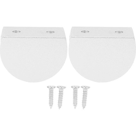 2pcs Pince De Fixation En Alliage D'aluminium Pour Verre 11-15mm Support De Maintien Pour Salle De Bain Douche (1/5)