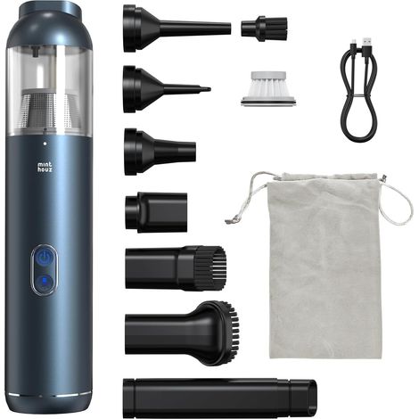 Mini aspirateur à Main, 15000PA Puissant aspirateur Main avec lumière LED, 2H Quick QC 3.0 Charge Rapide,Petit aspirateur Portable pour la Voiture, la Maison, Le Bureau, Les Coins (1/5)