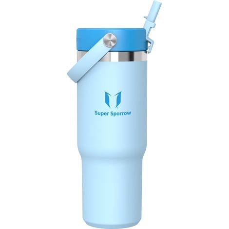 Gourde Isotherme avec Paille 900ml Tumbler Mug Isotherme Inox (1/5)