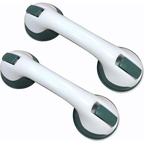 Lot de 2 poignées de bain super, poignées de bain, poignées de douche, ventouses, poignées de douche avec ventouses - main courante ventouse