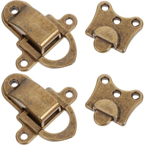 Loquet à bascule vintage en métal, style bronze antique (1/5)