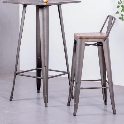 Nest Dream - Industriehocker aus gealtertem - Bistro - Antique