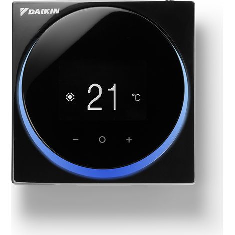 DAIKIN Kabel-Raumthermostat Madoka schwarz (BUS-Komm.) f. DAIKIN Wärmepumpen m. MMI, BRC1HHDK