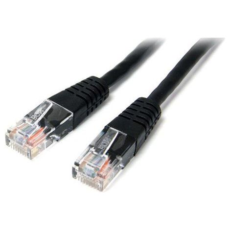 StarTech.com 15m Cat5e RJ45 UTP Patchkabel - Cat 5e Netzwerkkabel - Schwarz (1/5)