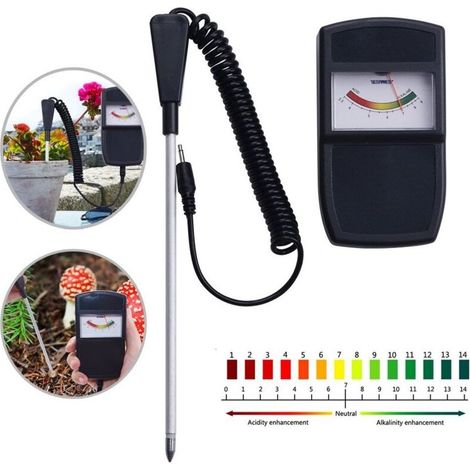 Capteur De Testeur De Ph Du Sol De Type Pointeur Avec Sonde Détachable, Kit D'Outils De Test D'Acidité De Surveillance De La Qualité De Jardinage Pour Jardinier Intérieur Extérieur Jardin Ferme Pelous (1/5)