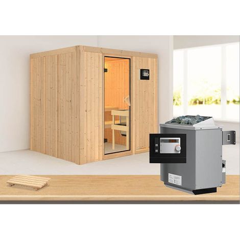 Sodin Front ,9KW ext.Strg bronzierte Ganzglastür