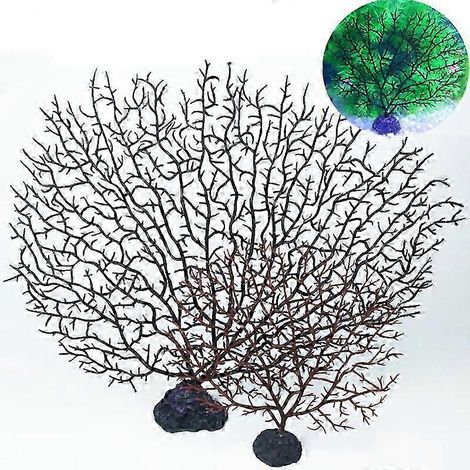 Aquarium Aquascape Simulation Arbre à Poissons en Corail Plastique Décoration (1/5)