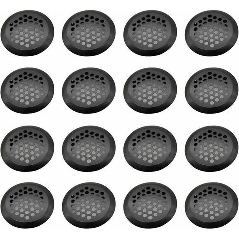 Grille de ventilation inox ronde 16 pièces – 4.2 cm diamètre – Pour armoires et meubles – Résistante à l'oxydation et à la corrosion (1/5)