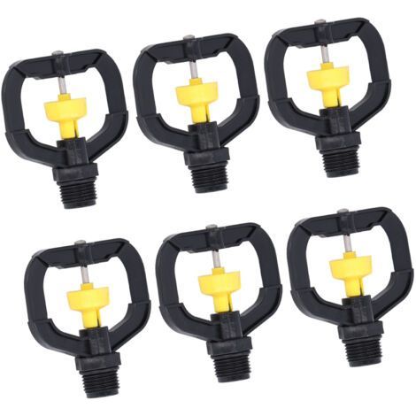 FENOPLASTICALot de 12 buses arrosage rotatives plastique G1/2, pour jardin et pelouse, irrigation 360° (1/5)
