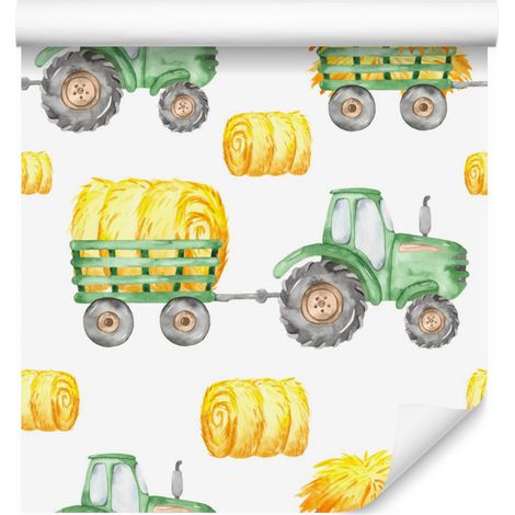 Papier peint Tracteurs pour salon et chambre 50x1000 cm (1/5)