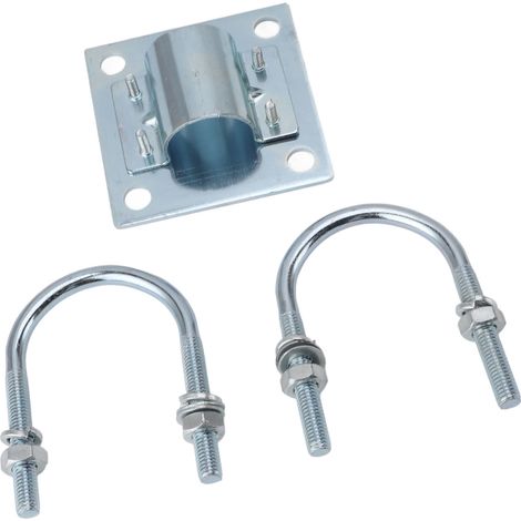 Antennenmastrohrhalterung, Stabile Unterstützung, Flexible Einstellung, Halterung aus Aluminiumlegierung für Dachwand, Set 1.
