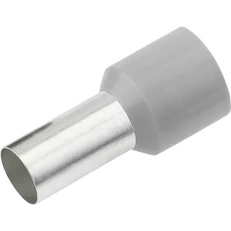 Cimco 187123 Aderendhülse 2.5 mm² Teilisoliert Grau 100 St.