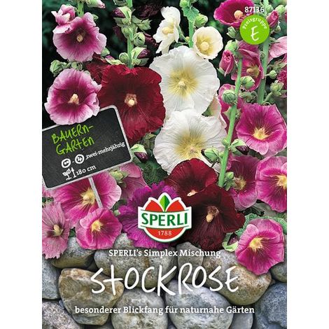 Sperli Stockrose Simplex Mischung Samen - 1 Portion (1/4)