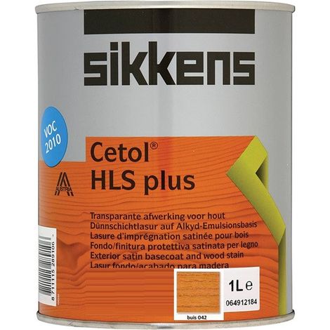 Sikkens – Lasure extérieure pour bois dur – Imprégnation multicouche – Résistance UV – 1L – Pour application avec brosse en soie (1/4)