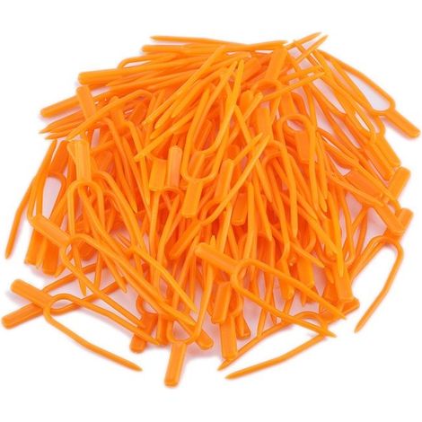 Packung mit 100 wiederverwendbaren Gartenpflanzenclips zur Befestigung von Ranken, Melonenranken und anderen Pflanzen. (1/4)
