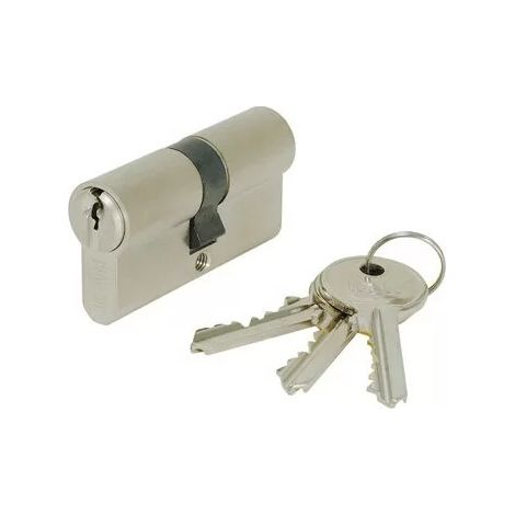 IFAM 001750 F5S Nickel-plated Double European Cylinder - Length: 30×40 - A: 30 - B: 40