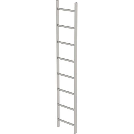 MUNK Schachtleiter aus Edelstahl 400mm breit 8 Sprossen 2,24m lang (1/4)