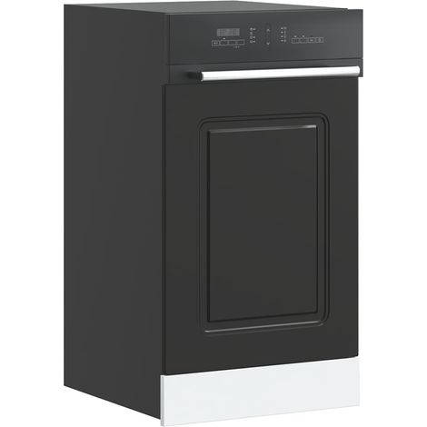Dishwasher Panel Kalmar Black 45x1.5x67 cm Engineered Wood vidaXL (1/5)