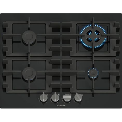 Siemens iQ300 EN6B6HK40 piano cottura Nero Da incasso 60 cm Gas 4 Fornelli