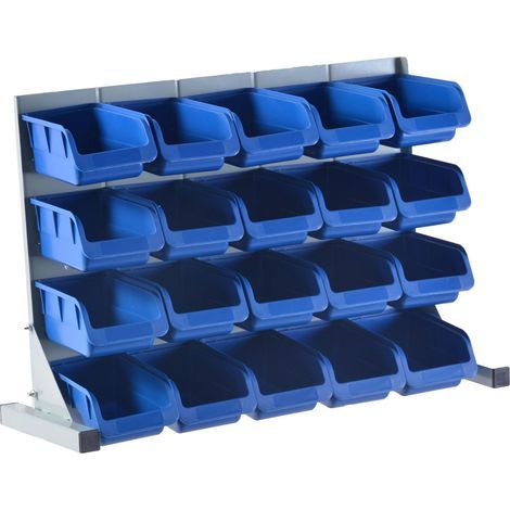 Ensemble de 20 boîtes et bacs de rangement pour outils - Bleu - RWTool (1/5)