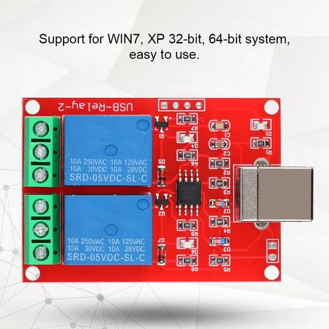 2-Kanal 5V USB Smart Relay Controller Erweiterungsplatine für Computer (1/5)